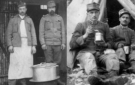 distribuzione del rancio nella Prima Guerra Mondiale