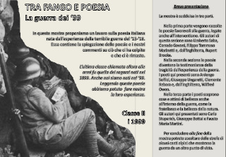 mostra tra fango e poesia - cenenario grande guerra