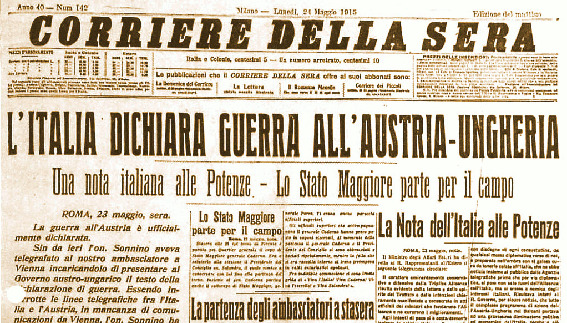 Corriere della Sera - 24 maggio 1915